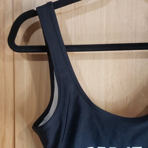 NWOT PRIVATE PARTY ONE PIECE BLACK SWIMSUIT - Picture 3 of 5